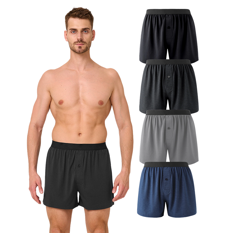 Quần short boxer nam dáng rộng